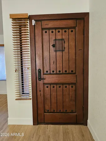 a view of a door with a door