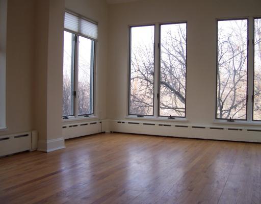 205 Gladstone Road Pittsburgh, PA 15217 - Photo 3 of 15 Dining Room. Light from windows and 2 skylights. View of fenced yard through apple tree branches.