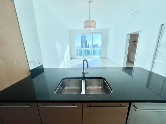 a close view of sink and tap