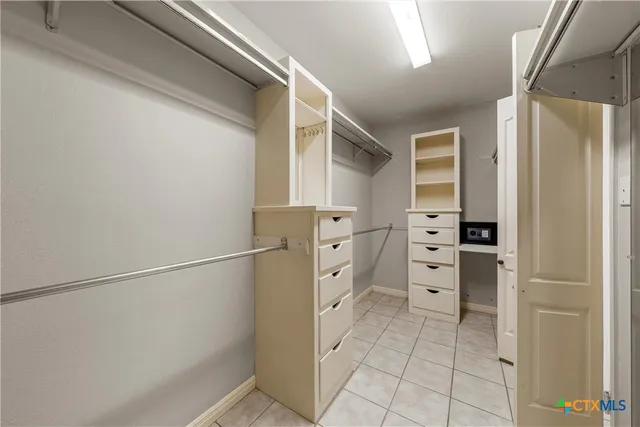 a view of closet area