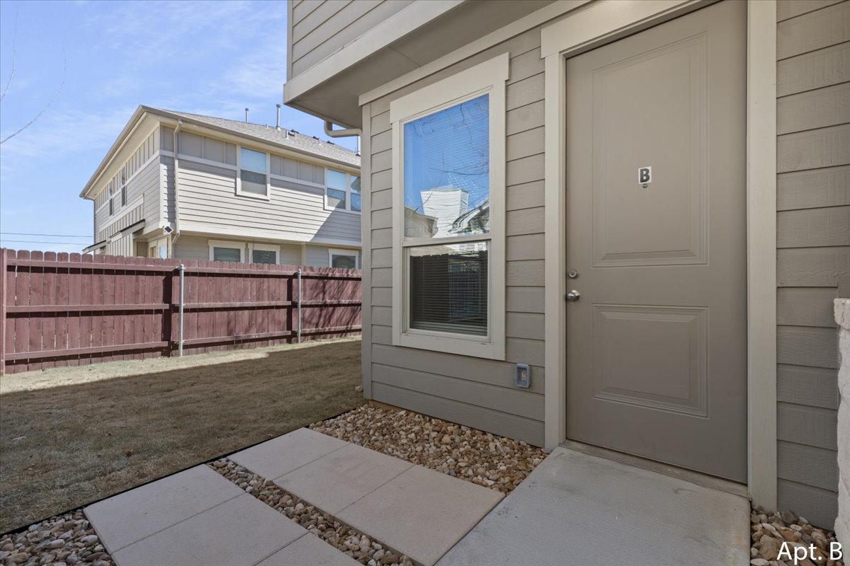 2225 Katy Lane, Unit B Georgetown, TX 78626 - Photo 5 of 22 View of exterior entry