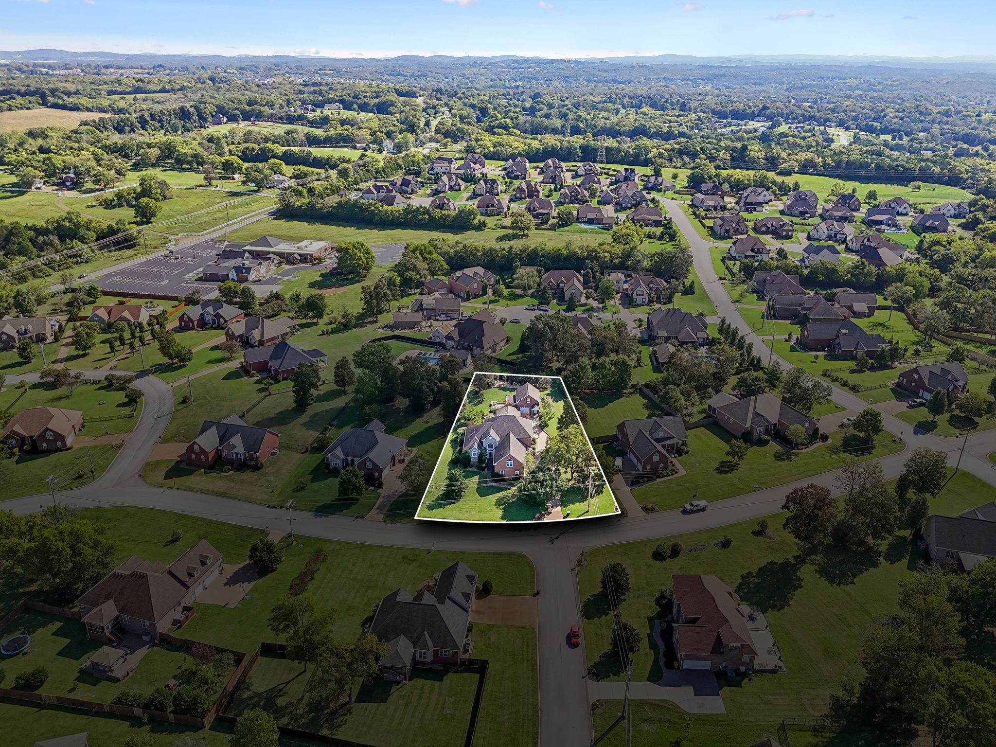 413 Stockbridge Way Mount Juliet, TN 37122 - Photo 13 of 49 an aerial view of a residential houses with outdoor space and trees