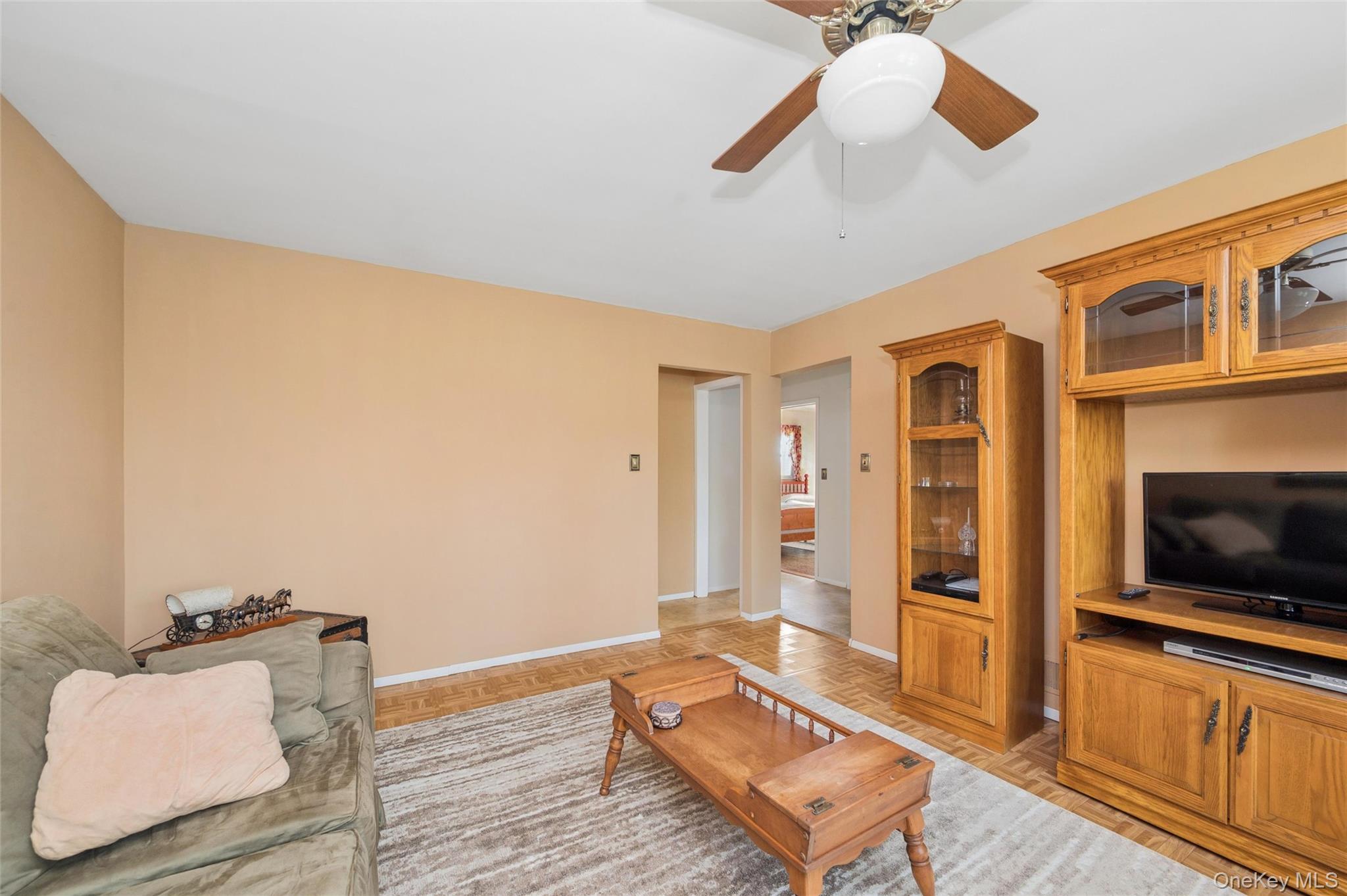310 South 16th Street Lindenhurst, NY 11757 - Photo 11 of 23 a living room with furniture and a flat screen tv