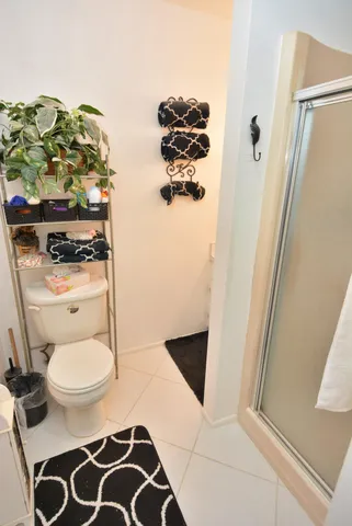 a view of outdoor space with garden and seating area