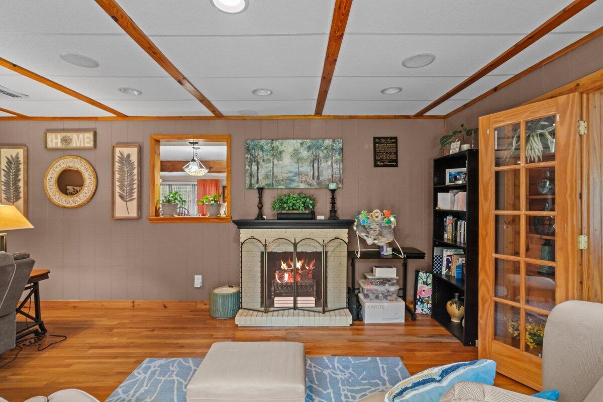 3315 Aspen Road Kunkletown, PA 18058 - Photo 23 of 32 a living room with furniture a window and a fireplace