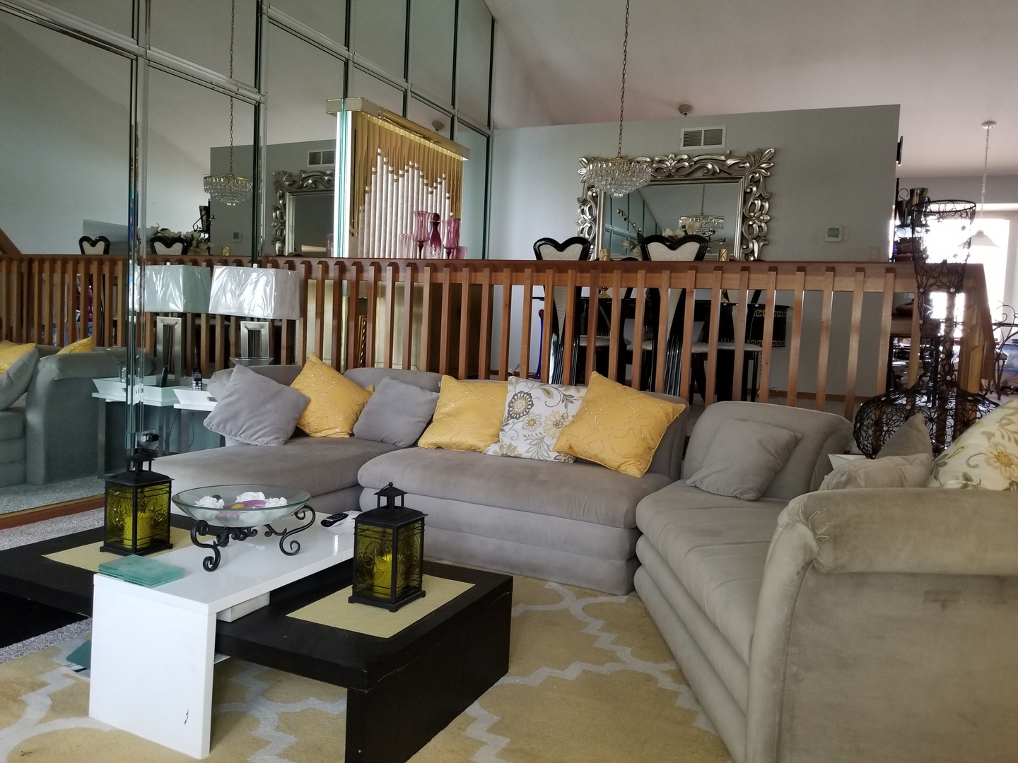 161 Red Barn Road Matteson, IL 60443 - Photo 5 of 10 a living room with furniture and a chandelier