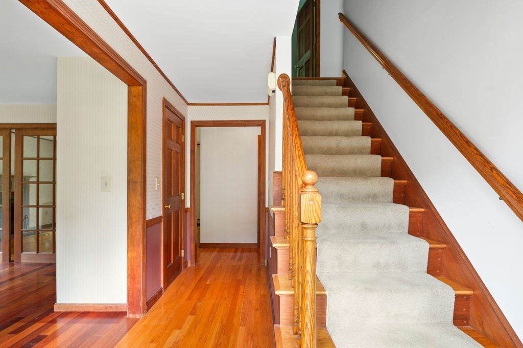 20 Longbrook Road Newbury, MA 01922 - Photo 17 of 41 a view of staircase with wooden floor and stairs