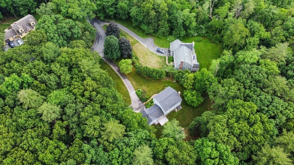 20 Longbrook Road Newbury, MA 01922 - Photo 38 of 41 an aerial view of a house with swimming pool and garden