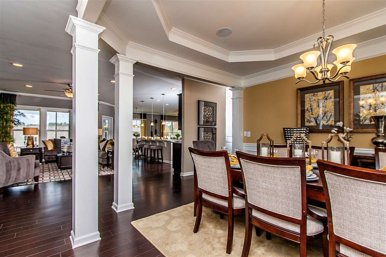 8444 Lentic Court, Unit LOT #53 Raleigh, NC 27615 - Photo 7 of 18 Photo(s) are of model home, actual home is under construction. Some options and colors may vary, see agent for details. Dining Room