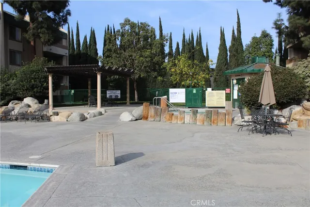 a backyard of a house