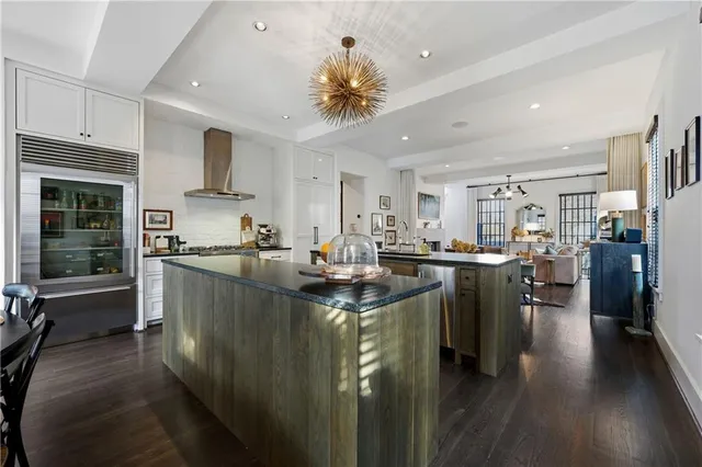 a view of outdoor living space with furniture