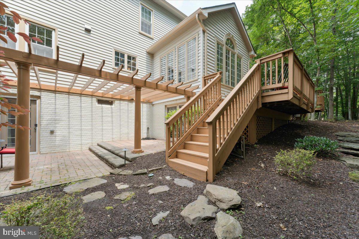 7411 Union Ridge Road Clifton, VA 20124 - Photo 57 of 86 Decks have stairs down to patio and yard
