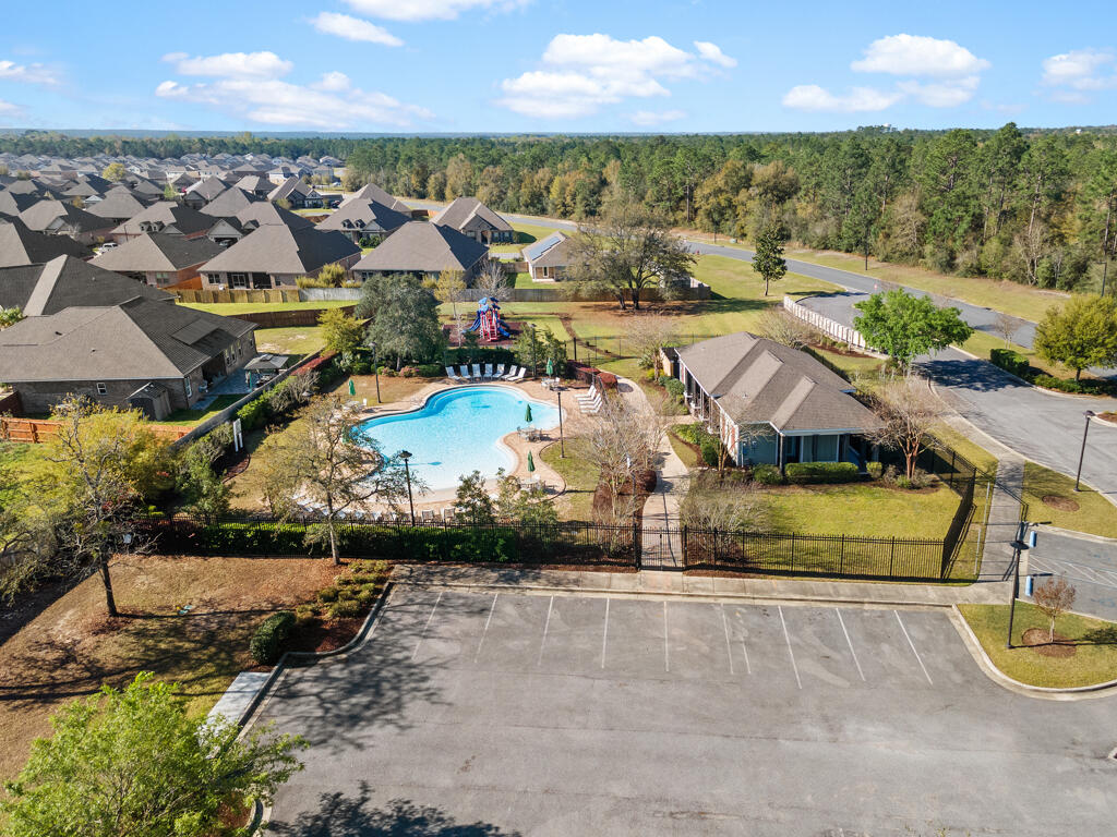 969 Merganser Way Crestview, FL 32539 - Photo 38 of 44 an aerial view of a house with a swimming pool