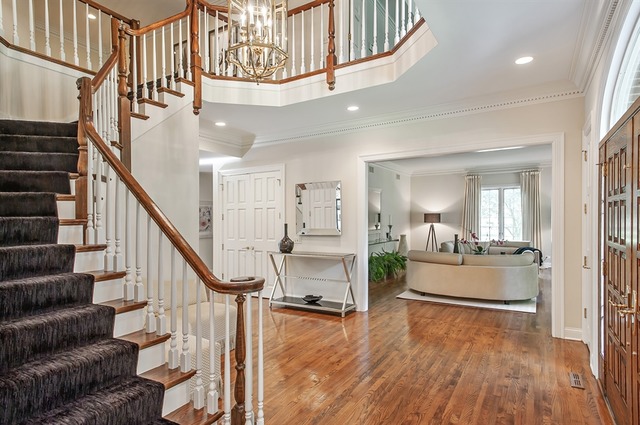 610 South Ridge Road Lake Forest, IL 60045 - Photo 3 of 24 a view of entryway and hall with wooden floor