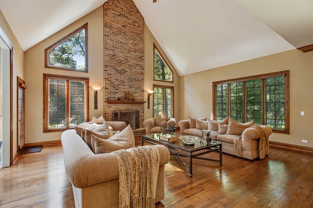 610 South Ridge Road Lake Forest, IL 60045 - Photo 7 of 24 a living room with furniture and a large window