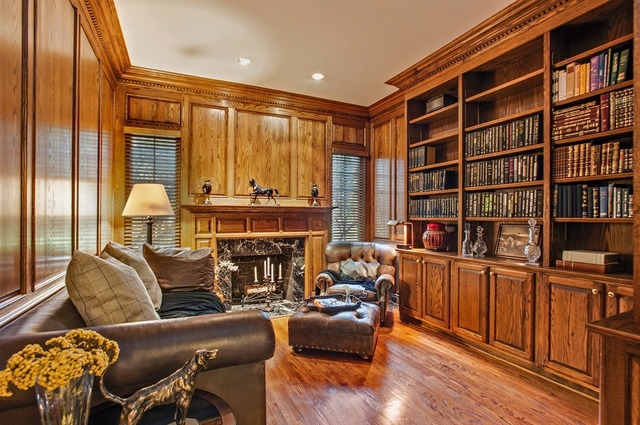 610 South Ridge Road Lake Forest, IL 60045 - Photo 10 of 24 a living room with furniture and a book shelf