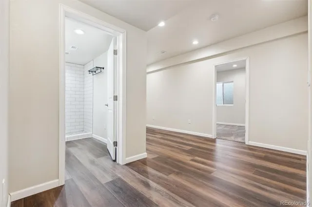 wooden floor in an empty room with wooden floor