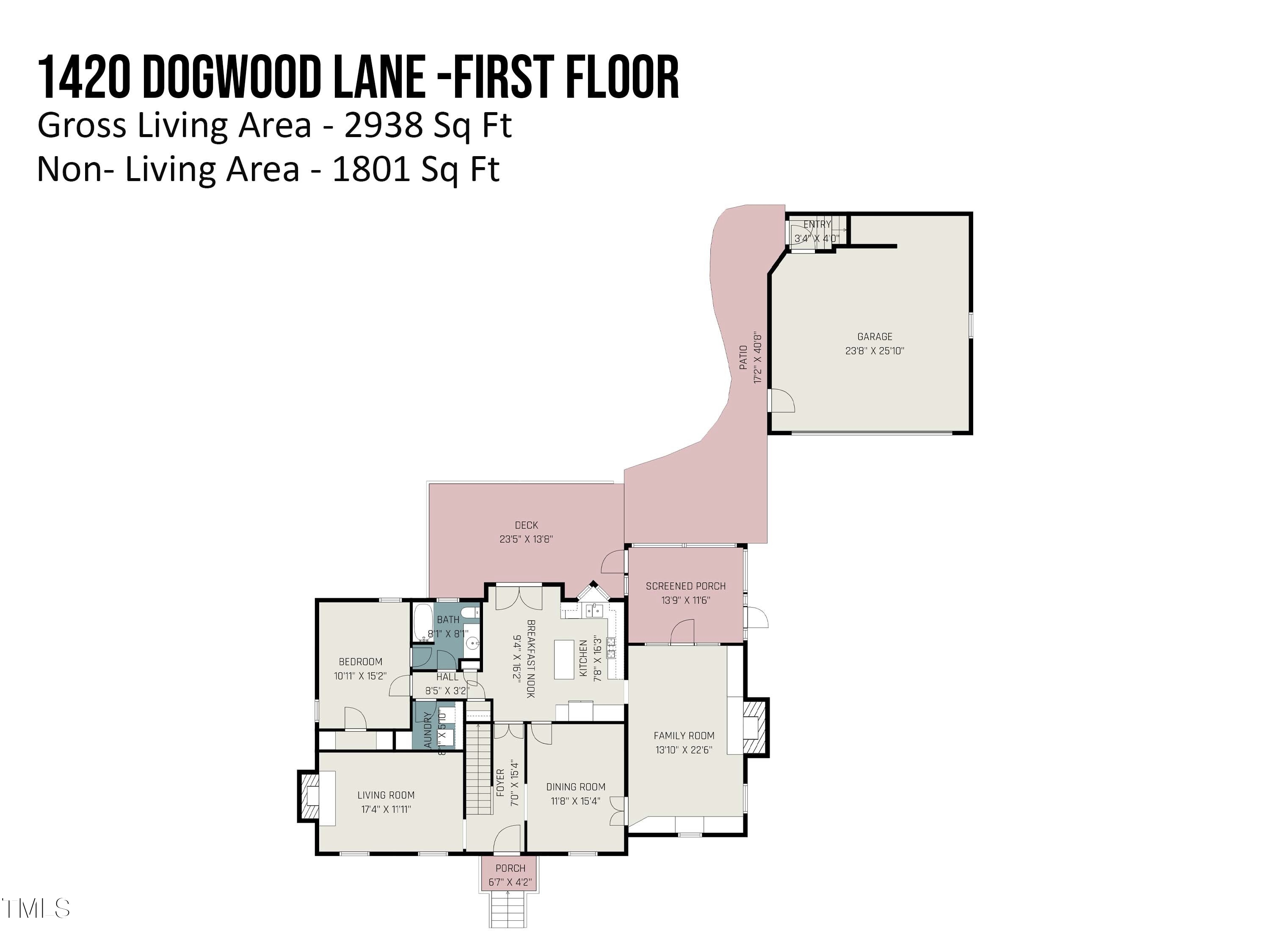 1420 Dogwood Lane Raleigh, NC 27607 - Photo 36 of 37 a picture of a floor plan