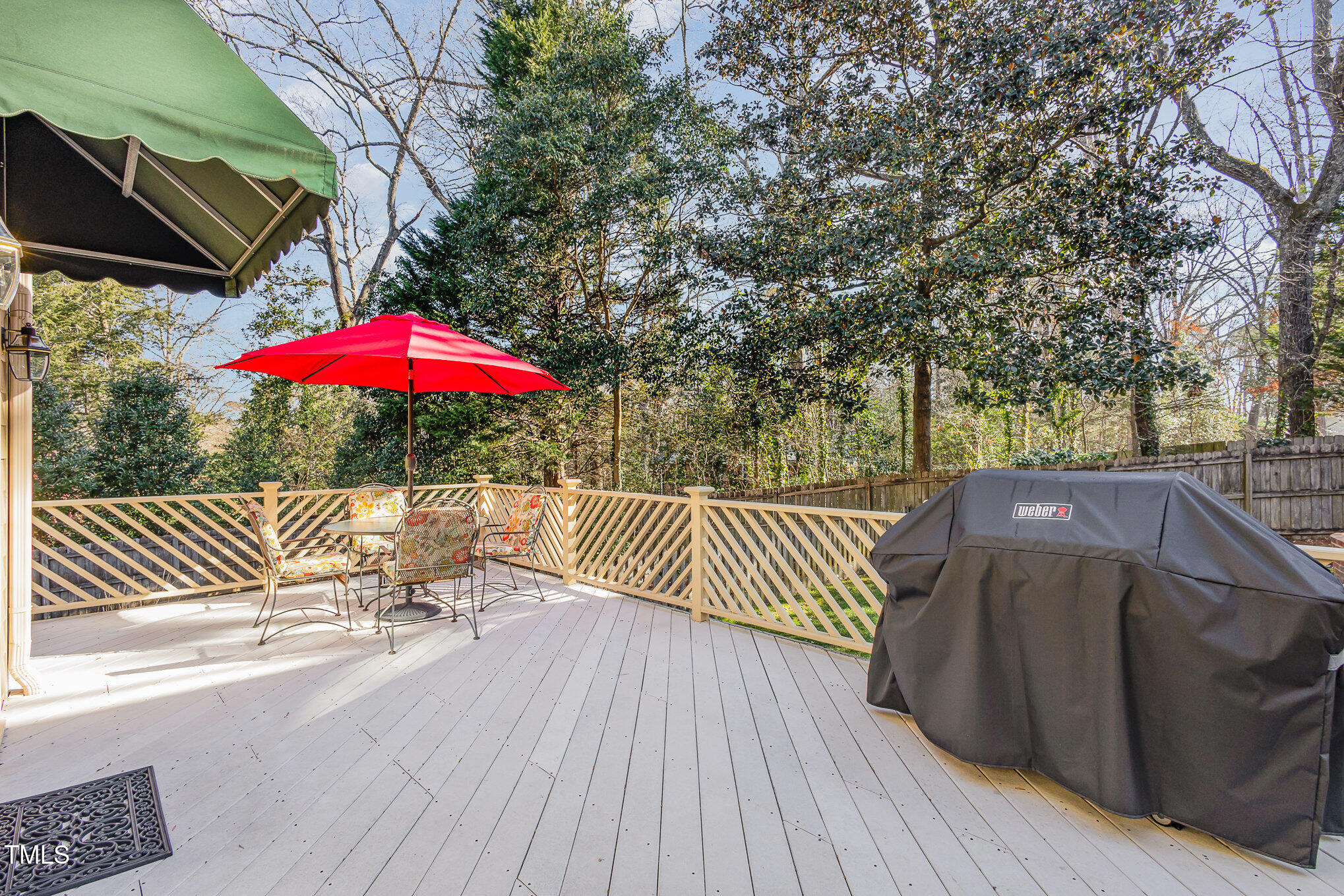 1420 Dogwood Lane Raleigh, NC 27607 - Photo 28 of 37 an outdoor sitting area with furniture and wooden deck