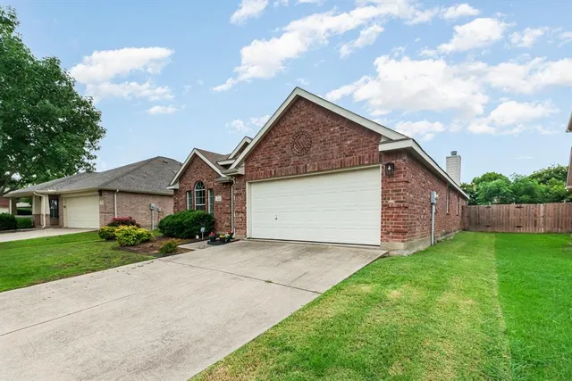 a backyard of a house