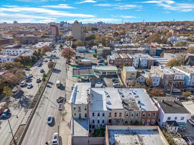 an aerial view of residential building