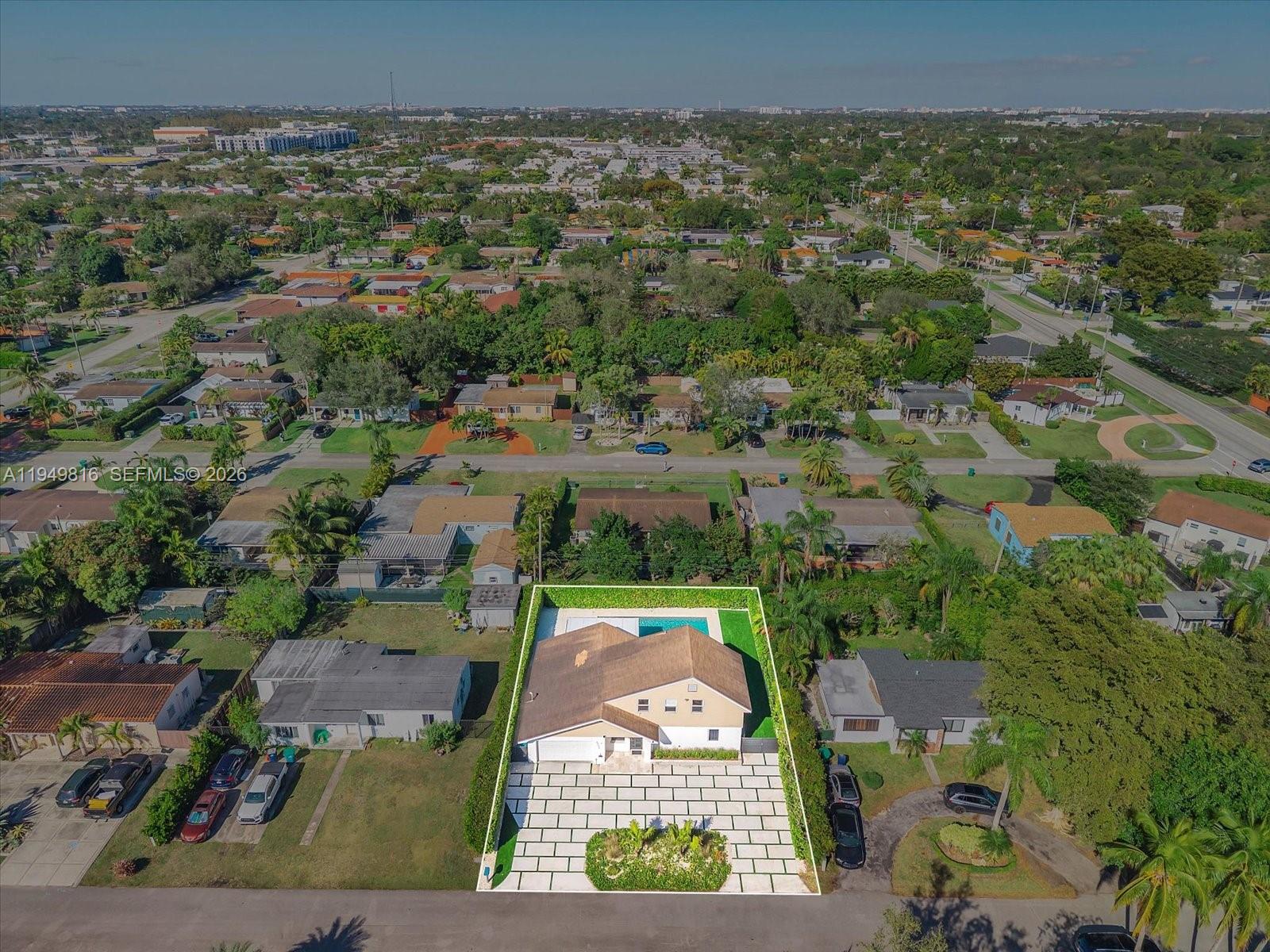 6735 Southwest 51st Street Miami, FL 33155 - Photo 33 of 34 an aerial view of a house