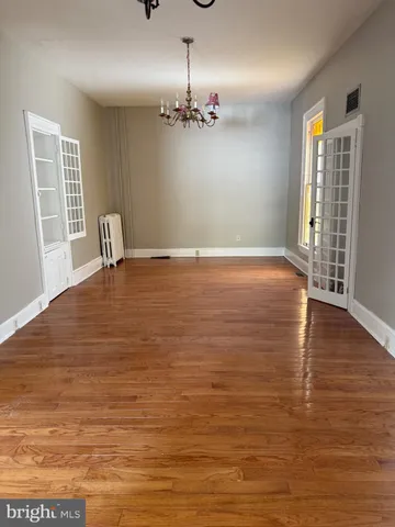 a view of a livingroom with a window
