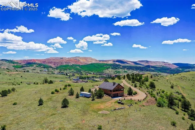 a view of a city with lots of trees