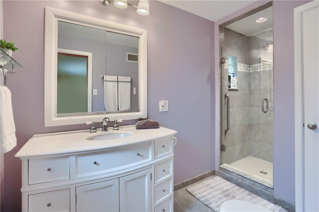 436 Blackhawk Road Beaver Falls, PA 15010 - Photo 20 of 48 Full remodeled bathroom wtih walk in shower off of the primary bedroom