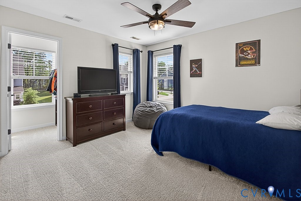 18517 Palisades Ridge Moseley, VA 23120 - Photo 30 of 55 a bedroom with a bed and a flat screen tv