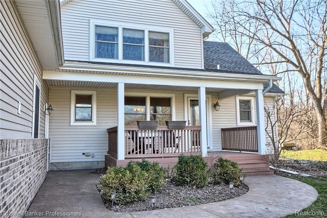 325 North Beck Road Canton, MI 48187 - Photo 2 of 44 Front entrance with seating to enjoy the fabulous view.