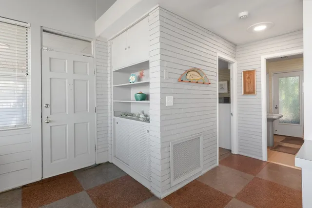 a view of an entryway door