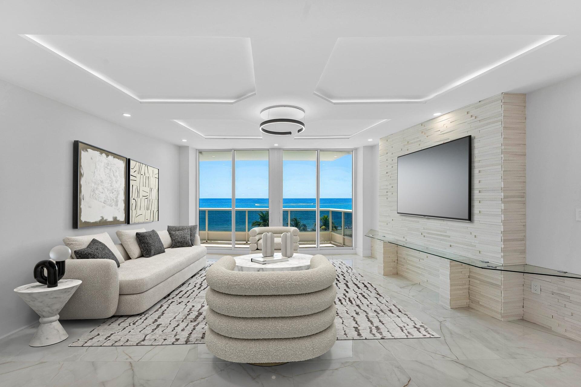 700 South Ocean Boulevard, Unit 504 Boca Raton, FL 33432 - Photo 3 of 55 living view 2