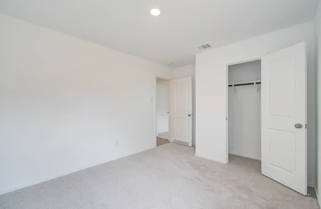 a view of a backyard with plants and a big yard