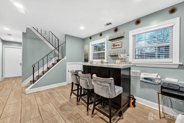 a room with furniture