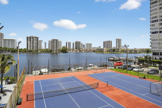 a picture of a building with a garden