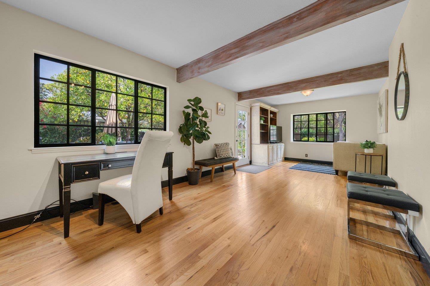 680 Cambrian Drive Campbell, CA 95008 - Photo 20 of 62 a living room with furniture and a wooden floor