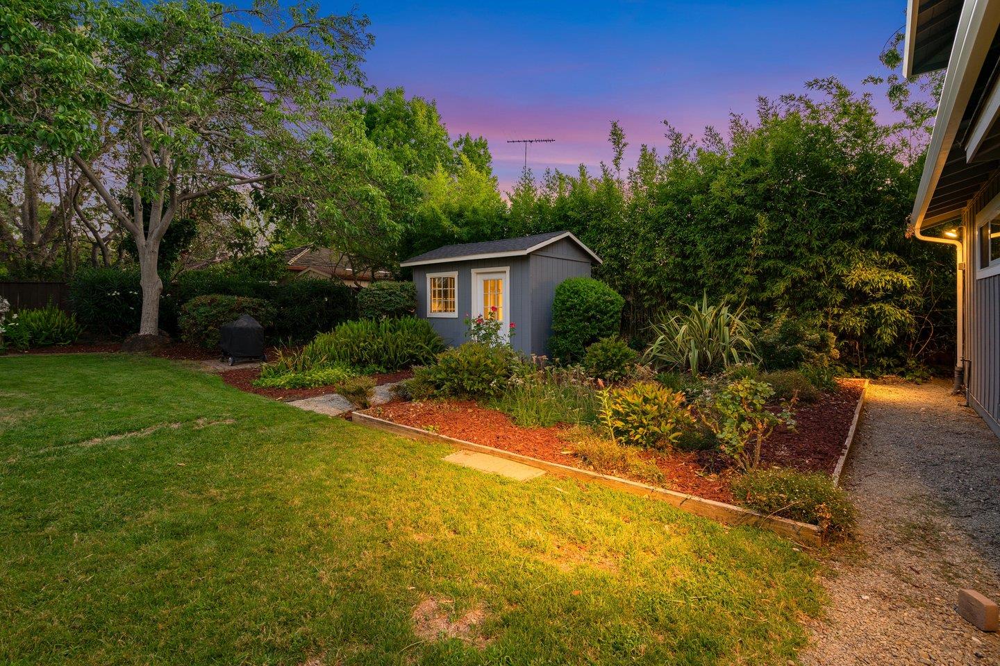680 Cambrian Drive Campbell, CA 95008 - Photo 56 of 62 a view of a backyard with a garden