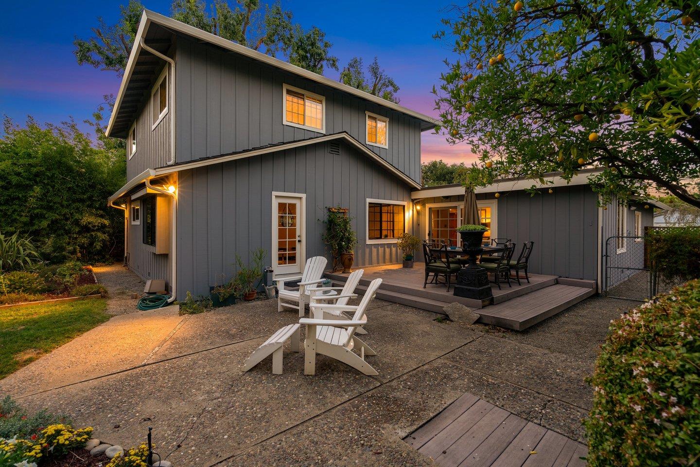 680 Cambrian Drive Campbell, CA 95008 - Photo 60 of 62 a view of backyard of house with outdoor seating and green space
