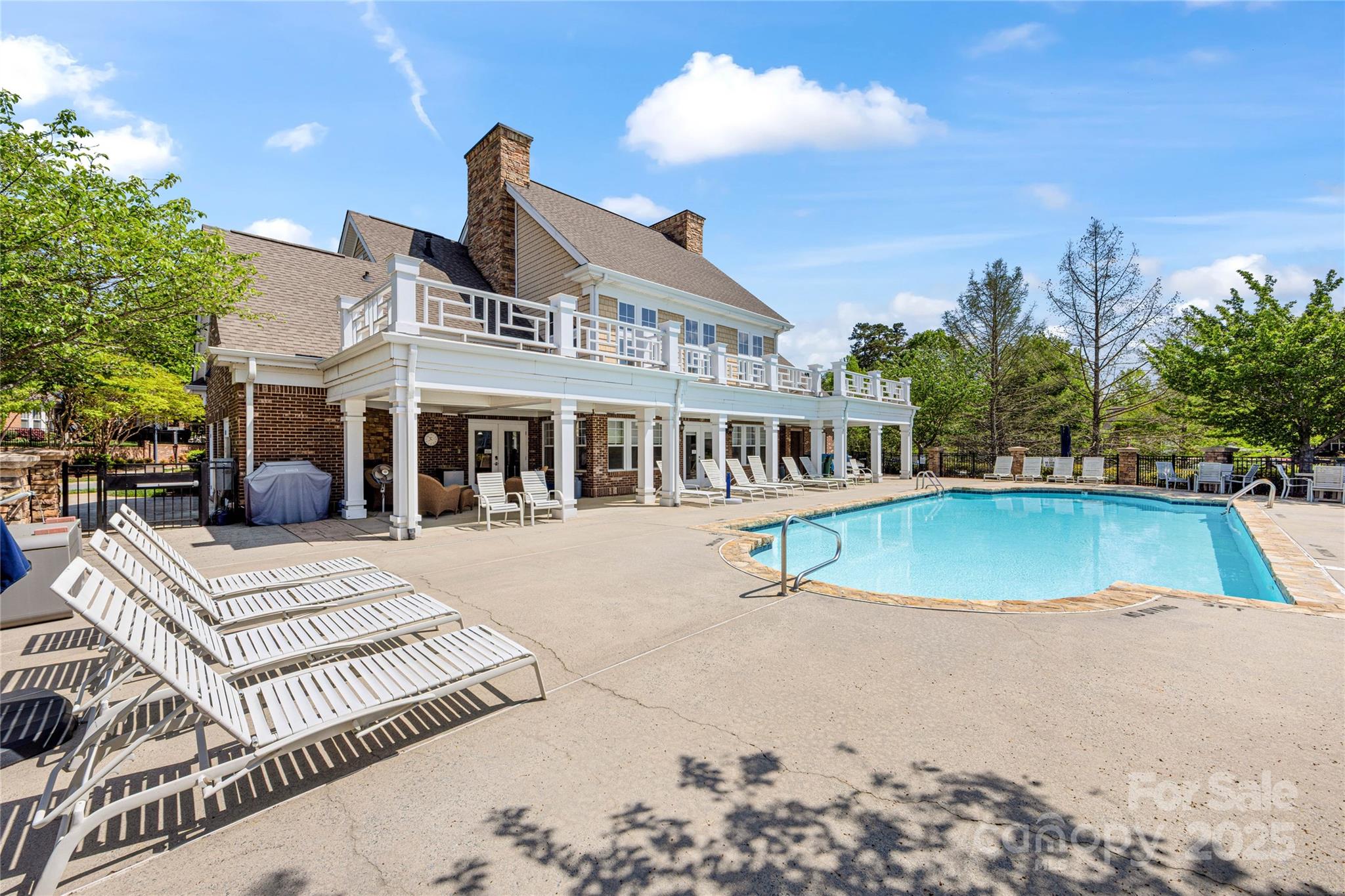 2963 Bellasera Way Matthews, NC 28105 - Photo 42 of 46 a view of a house with swimming pool and sitting area