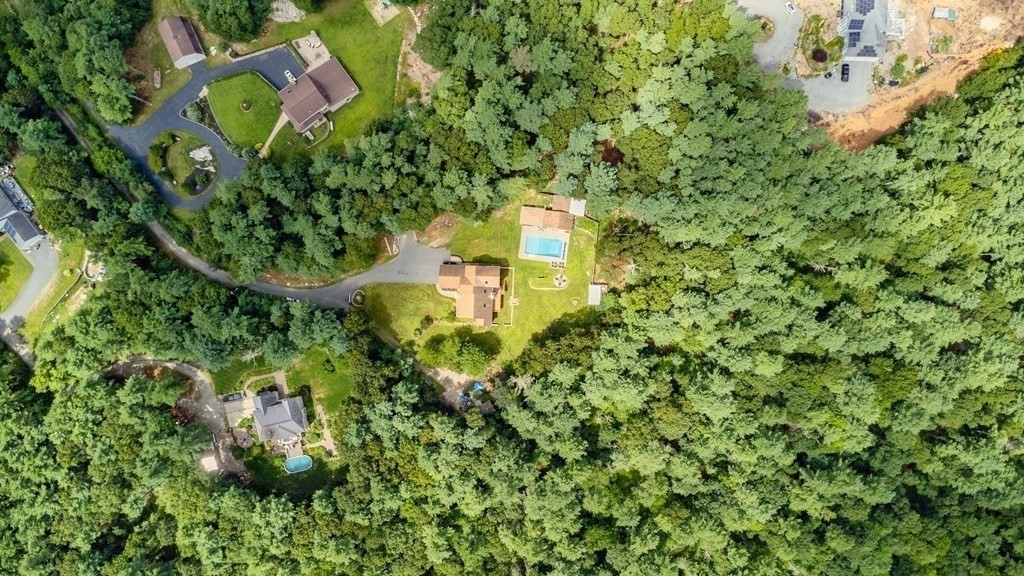 28 Gammons Road Acushnet, MA 02743 - Photo 37 of 39 an aerial view of residential house with outdoor space and trees all around