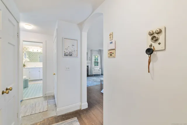 wooden floor in a gallery