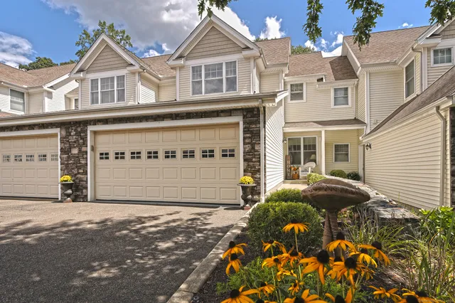 front view of a house with a outdoor space