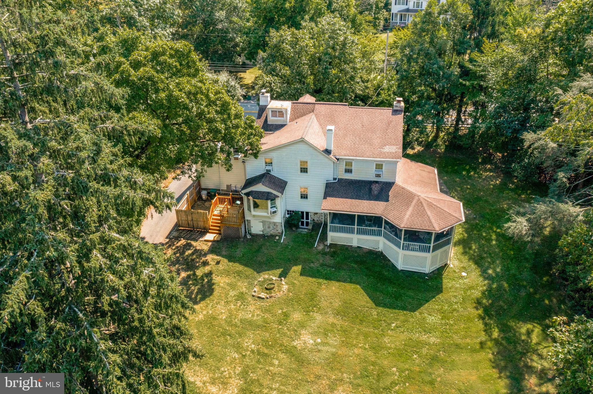 257 Barren Road Media, PA 19063 - Photo 1 of 52 Ariel view of back of house