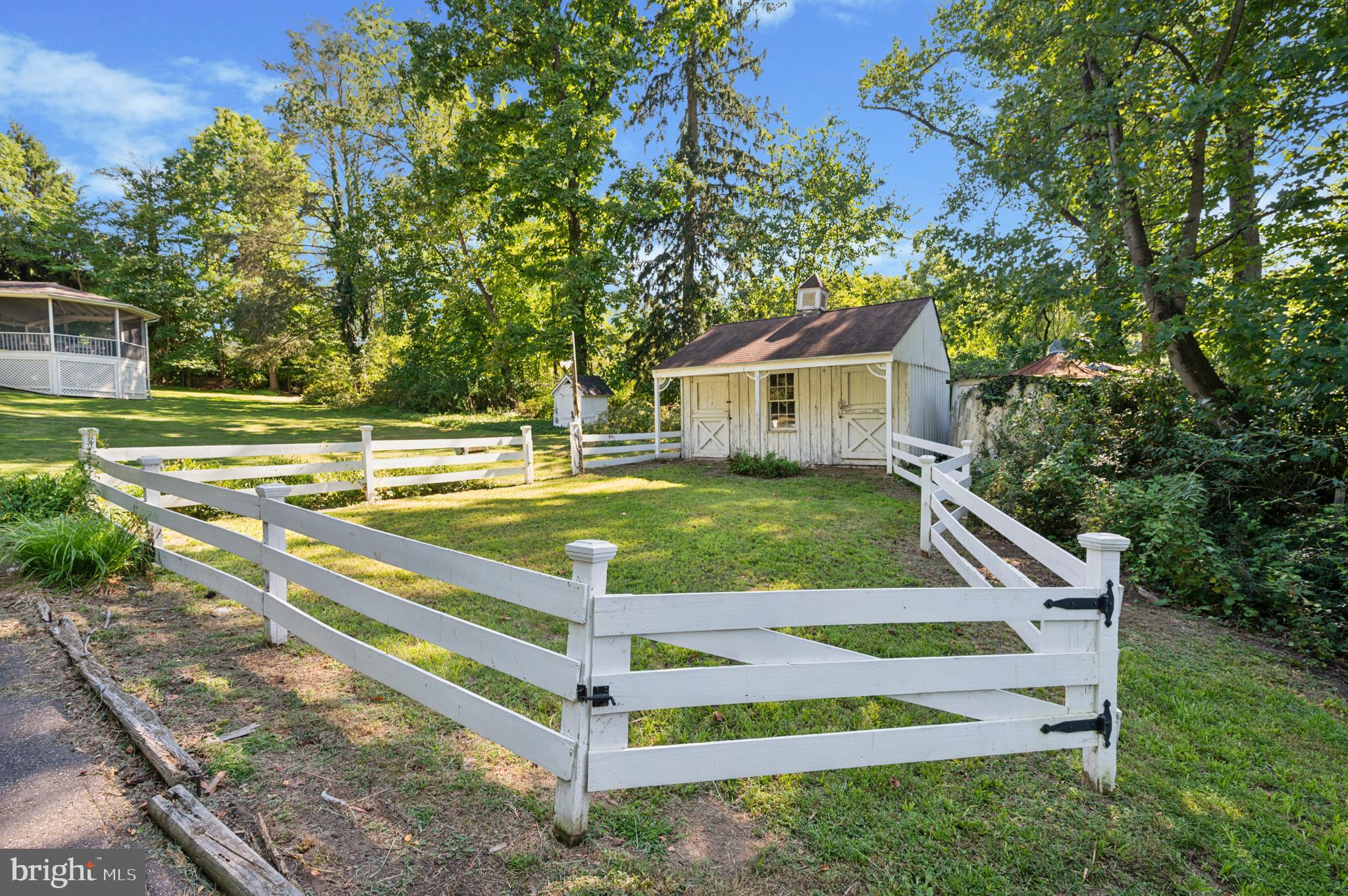 257 Barren Road Media, PA 19063 - Photo 38 of 52 Fenced in area in front of pony barn