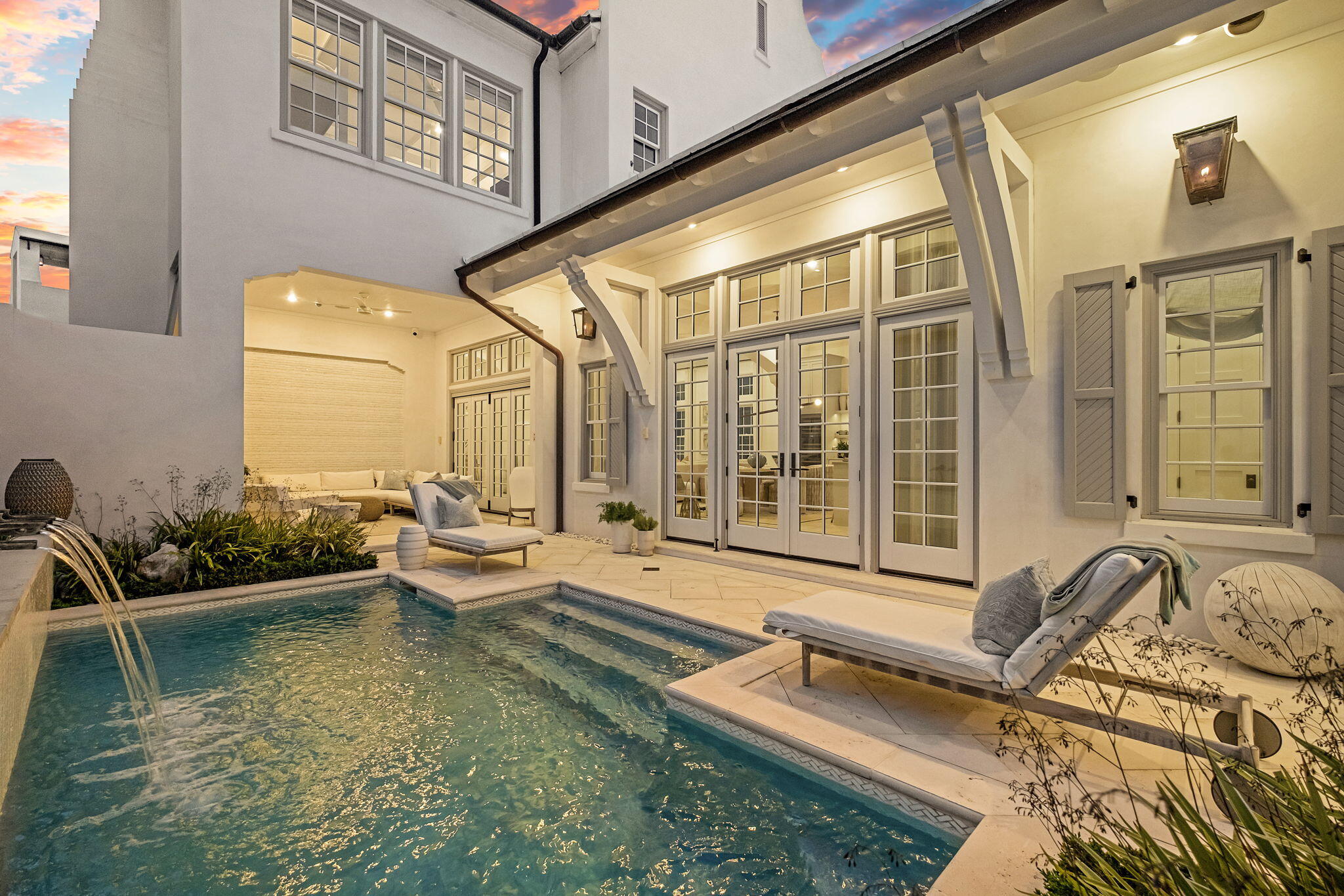91 Whalebone Alley Inlet Beach, FL 32461 - Photo 7 of 17 a view of a house with swimming pool and sitting area