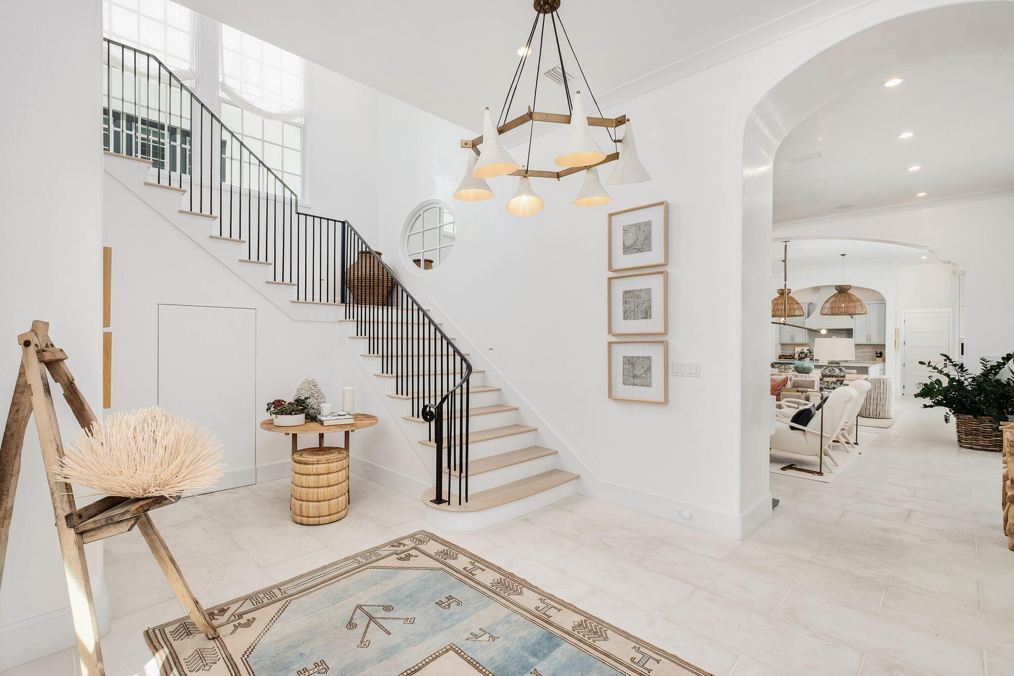 91 Whalebone Alley Inlet Beach, FL 32461 - Photo 8 of 17 a view of livingroom and dining room with furniture