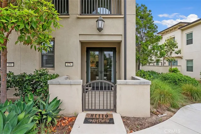a view of a street with a chair
