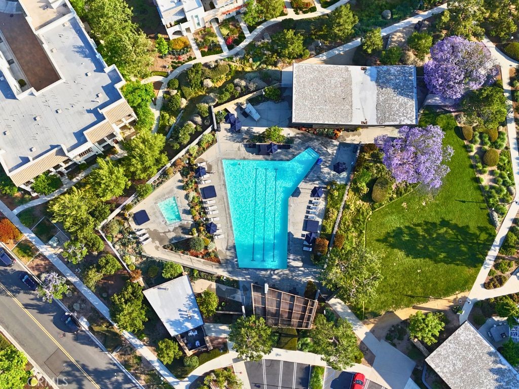 179 Follyhatch Irvine, CA 92618 - Photo 45 of 48 an aerial view of a house with a garden