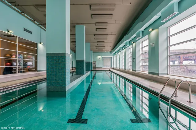 a living room with a couch and a table